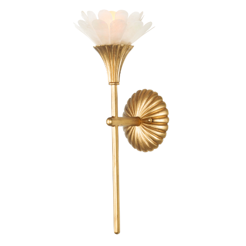 Flora wall sconce in Modern Gold