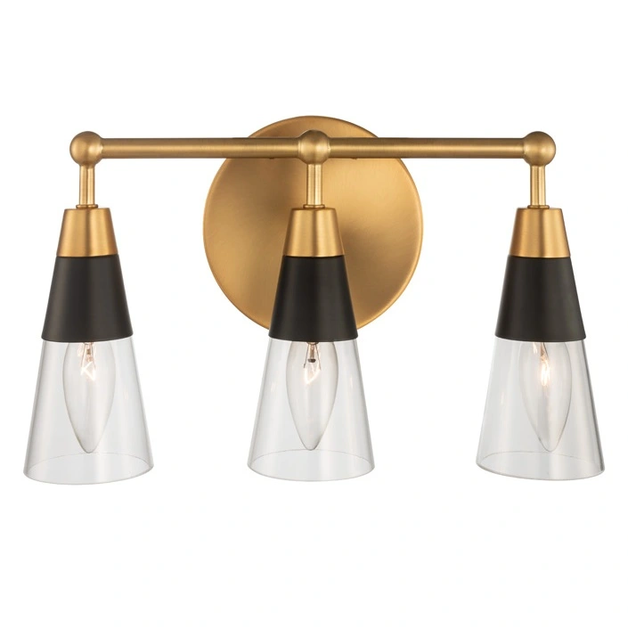 Ponti bath wall sconces in a contemporary vanity setting