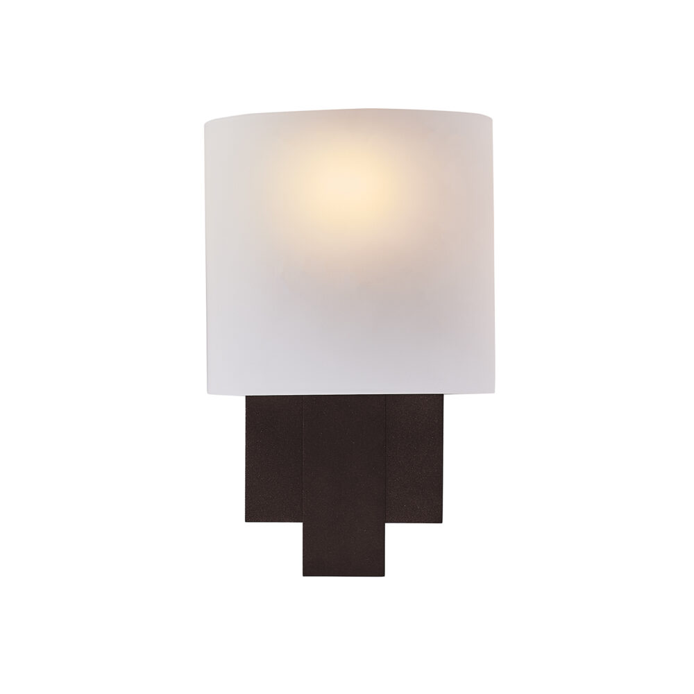 Decorative wall sconce in bronze finish