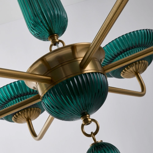 Verde collection glass lighting in an intentional colour palette